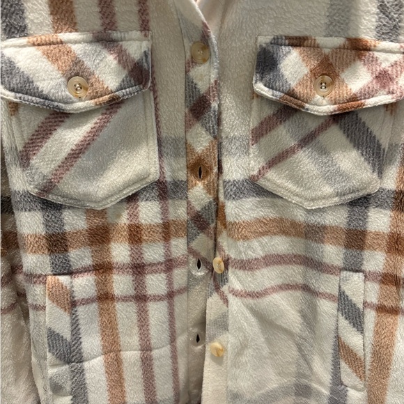 Altar'd State Multicolor Plaid Button-Down Shacket - Picture 8 of 8